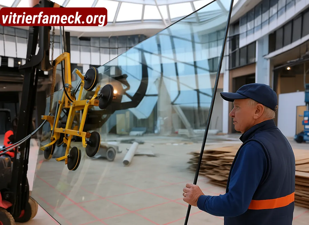 Remplacement de vitrine magasin Fameck